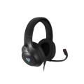 Геймърски слушалки Genesis Headset Neon 213 With Microphone RGB Illumination Black