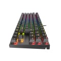 Геймърска клавиатура Genesis Mechanical Gaming Keyboard Thor 303 TKL RGB Backlight Red Switch US Layout Black