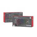 Геймърска клавиатура Genesis Mechanical Gaming Keyboard Thor 303 TKL RGB Backlight Red Switch US Layout Black