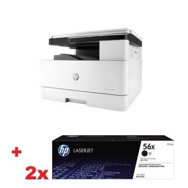 HP LaserJet MFP M436dn Printer + 2x HP 56X Black LaserJet Toner Cartridge