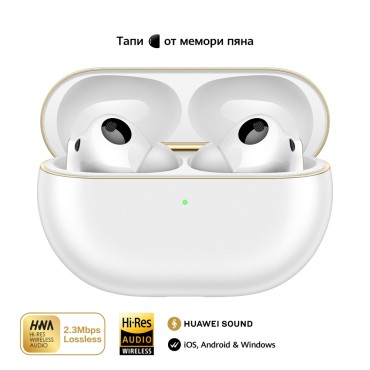 Слушалки Huawei FreeBuds Pro 4 Piano-T180 Ceramic Whiter Слушалки Huawei FreeBuds Pro 4 Piano-T180 Ceramic Whiter