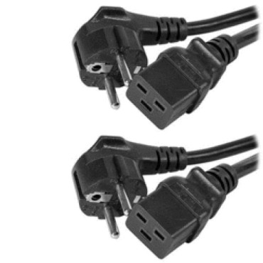 Кабел/преходник Eaton 2 Input cords 16A EU for ATS, Black