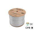 Кабел/преходник Lanberg LAN cable CAT.6a uftp 305m solid cu lszh grey cpr + fluke passed