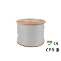 Кабел/преходник Lanberg LAN cable CAT.6a uftp 305m solid cu lszh grey cpr + fluke passed