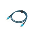 Кабел/преходник Lanberg USB-C M/M 4.0 cable 1.5m 240w 8k 60hz black-blue Кабел/преходник Lanberg USB-C M/M 4.0 cable 1.5m 240w 8k 60hz black-blue
