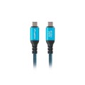 Кабел/преходник Lanberg USB-C M/M 4.0 cable 1.5m 240w 8k 60hz black-blue Кабел/преходник Lanberg USB-C M/M 4.0 cable 1.5m 240w 8k 60hz black-blue