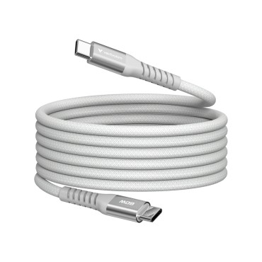 Кабел/преходник Verbatim Sync & Charge USB-C to USB-C 60W Magnetic 120 cm - Grey