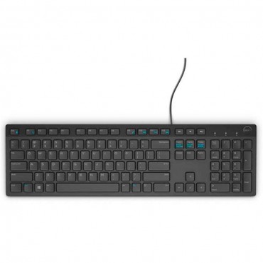 Клавиатура Dell KB216 Wired Multimedia Keyboard Black Retail, Black