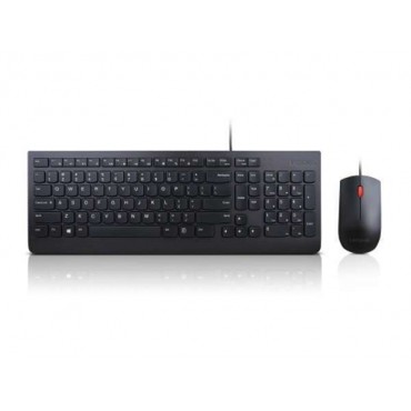 Клавиатура Lenovo Essential Wired Keyboard and Mouse Combo - Bulgarian, Black