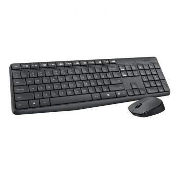 Клавиатура Logitech MK235 Wireless Keyboard and Mouse Combo, Black