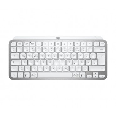 Клавиатура Logitech MX Keys Mini Minimalist Wireless Illuminated Keyboard - PALE GREY - US Intl