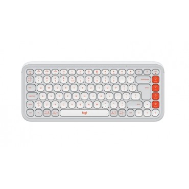 Клавиатура Logitech Pop Icon Keys - White - US INT'L - BT - N/A - INTNL-973