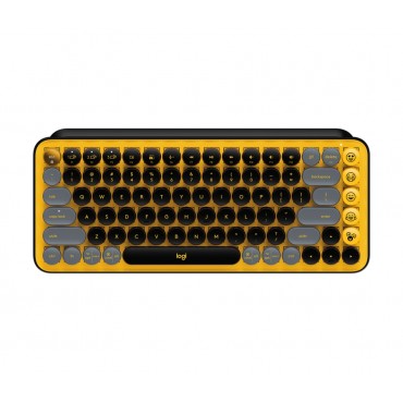 Клавиатура Logitech POP Keys Wireless Mechanical Keyboard With Emoji Keys - BLAST_YELLOW - US INT'L - INTNL
