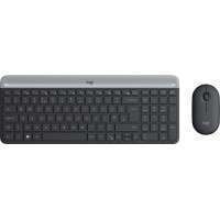 Клавиатура Logitech Slim Wireless Keyboard and Mouse Combo MK470 - GRAPHITE