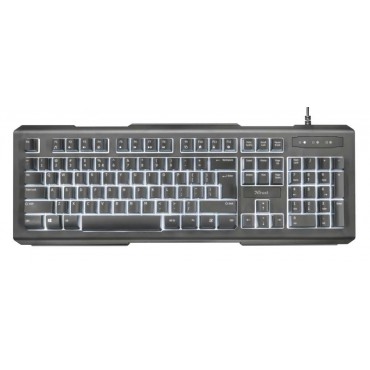 Клавиатура TRUST Lito Backlit Multimedia Keyboard, Black
