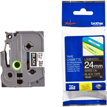 Консуматив Brother TZe-355 Tape White on Black