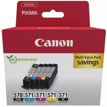 Консуматив Canon PGI-570/CLI-571 PGBK/C/M/Y/BK Multi-Pack Консуматив Canon PGI-570/CLI-571 PGBK/C/M/Y/BK Multi-Pack