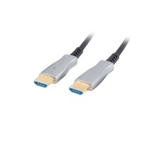 Кабел/преходник Lanberg HDMI M/M v2.0 cable 50m optical black aoc