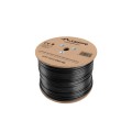 Кабел/преходник Lanberg LAN cable CAT.5e ftp 305m solid outdoor cu black fluke passed