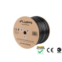 Кабел/преходник Lanberg LAN cable CAT.5e utp 305m solid outdoor gel-filled cu black fluke passed