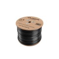 Кабел/преходник Lanberg LAN cable CAT.5e utp 305m solid outdoor gel-filled cu black fluke passed