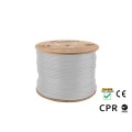 Кабел/преходник Lanberg LAN cable CAT.7 sftp 305m solid cu lszh grey cpr + fluke passed