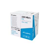 Кабел/преходник Lanberg LAN cable ftp 100m stranded cca grey