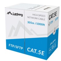 Кабел/преходник Lanberg LAN cable FTP CAT.5E 305m solid CCA
