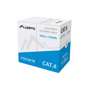 Кабел/преходник Lanberg Lan Cable FTP Cat.5e 305m Solid CU CPR Fluke Passed Grey