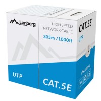 Кабел/преходник Lanberg LAN cable UTP CAT.5E 305m solid CCA
