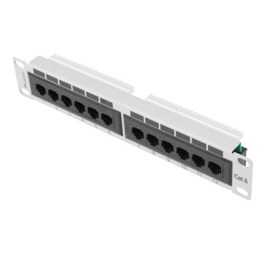 Аксесоар за видеонаблюдение Lanberg patch panel 12port 1U 10 Аксесоар за видеонаблюдение Lanberg patch panel 12port 1U 10