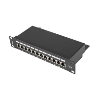 Аксесоар за видеонаблюдение Lanberg patch panel 12port 1U 10