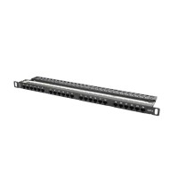Аксесоар за видеонаблюдение Lanberg patch panel 24 port 0.5U CAT.6