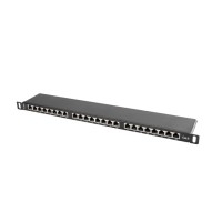 Аксесоар за видеонаблюдение Lanberg patch panel 24 port 0.5U CAT.6 shielded