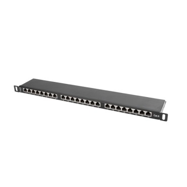 Аксесоар за видеонаблюдение Lanberg patch panel 24 port 0.5U CAT.6 shielded