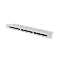 Аксесоар за видеонаблюдение Lanberg patch panel 24 port 1U 19