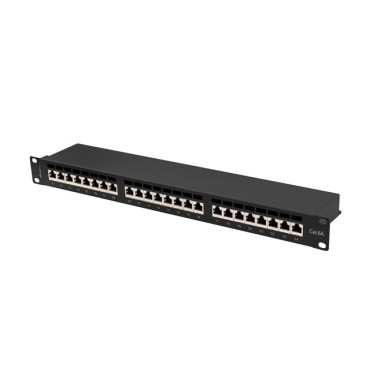 Аксесоар за видеонаблюдение Lanberg patch panel 24 port 1U 19