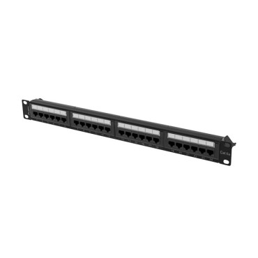 Аксесоар за видеонаблюдение Lanberg patch panel 24 port 1U 19