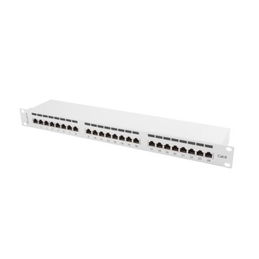 Аксесоар за видеонаблюдение Lanberg patch panel 24 port 1U CAT.6 shielded