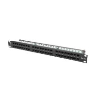 Аксесоар за видеонаблюдение Lanberg patch panel 48 port 1U CAT.5E