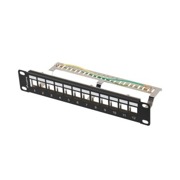 Аксесоар за видеонаблюдение Lanberg patch panel blank 12 port 1U 10 Аксесоар за видеонаблюдение Lanberg patch panel blank 12 port 1U 10