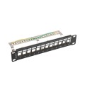 Аксесоар за видеонаблюдение Lanberg patch panel blank 12 port 1U 10 Аксесоар за видеонаблюдение Lanberg patch panel blank 12 port 1U 10