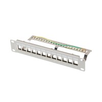 Аксесоар за видеонаблюдение Lanberg patch panel blank 12 port 1U 10