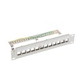 Аксесоар за видеонаблюдение Lanberg patch panel blank 12 port 1U 10