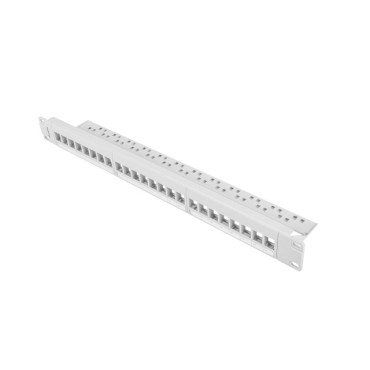 Аксесоар за видеонаблюдение Lanberg patch panel blank 24 port 1U for keystone modules gray