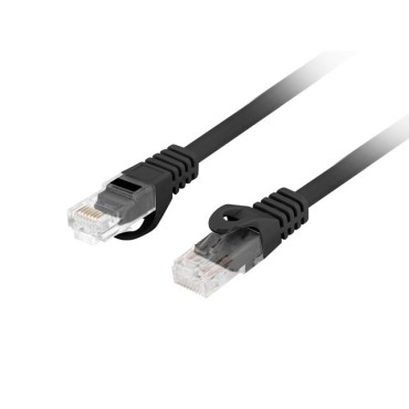 Кабел/преходник Lanberg patchcord CAT.6 utp lszh cu 0.25m black fluke passed