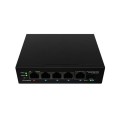 Суич Lanberg Switch ILFE-4P-1Ge-1S-90 POE 1 x BT 3 x AT SFP/ETH DIN Unmanagment Fast Ethernet