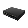 Суич Lanberg Switch ILFE-4P-1Ge-1S-90 POE 1 x BT 3 x AT SFP/ETH DIN Unmanagment Fast Ethernet
