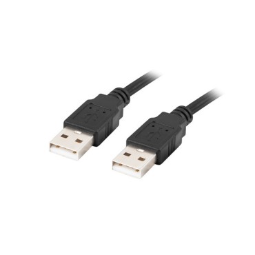 Кабел/преходник Lanberg USB-A M/M 2.0 cable 1.8m black