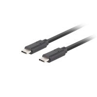 Кабел/преходник Lanberg USB-C M/M 3.1 gen 2 cable 1m 10GB/s pd100w black